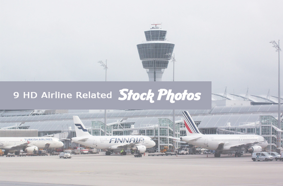 9 HD Airline Related Stock Images