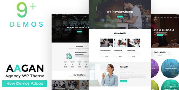 Aagan – Agency Startup WordPress Theme