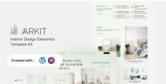 Aarkit – Interior Design Elementor Template Kit