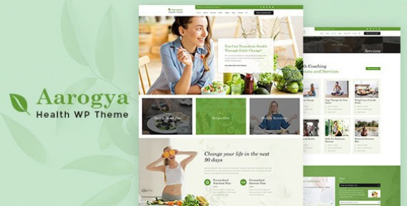 Aarogya Nutrition & Dietitian WordPress Theme