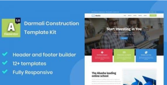 Abasha – Education & Learning Courses Elementor Template Kit