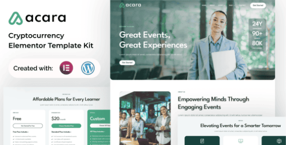 Acara – Event and Conference Elementor Template Kit