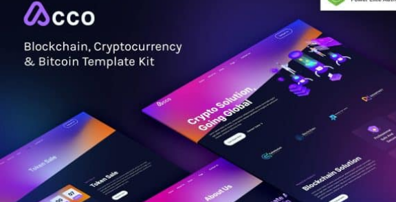 Acco – Blockchain Cryptocurrency & Bitcoin Elementor Template Kit