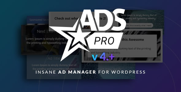 Ads Pro Plugin Advertising Manager