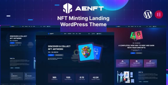 Aenft – NFT Minting Collection WordPress Theme