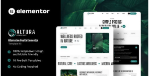 Altura – Alternative Health Elementor Template Kit