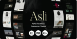 Asli AJAX Portfolio Elementor WordPress Theme