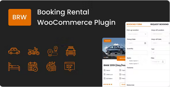BRW Booking Rental Plugin WooCommerce