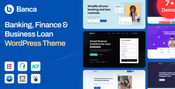 Banca - Banking, Finance & Business Loan WordPress Theme