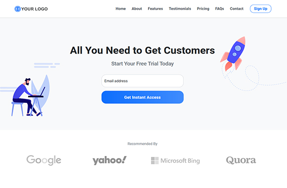 Beautiful HTML Landing Page Volume 7