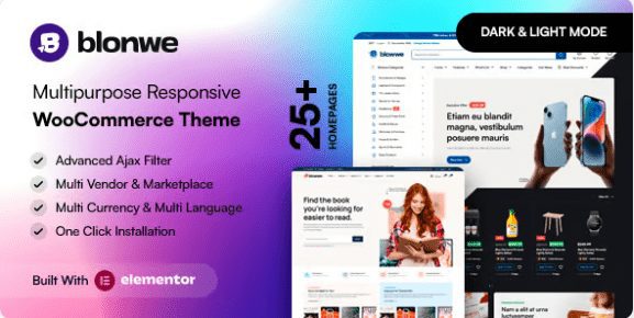 Blonwe Multipurpose WooCommerce Theme