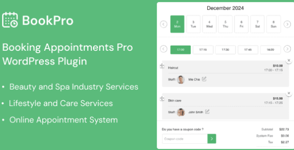 BookPro - Appointment Booking WordPress Plugin