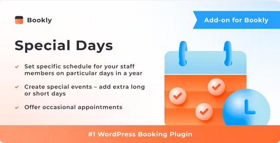 Bookly Pro Special Days Addon