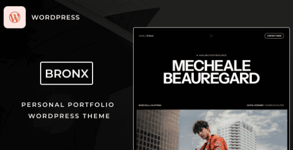 Bronx Portfolio WordPress Theme