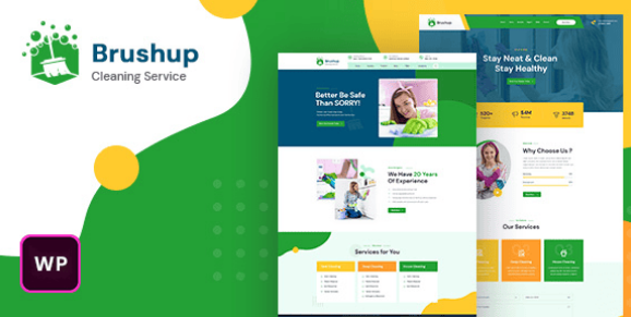 Brushup - Cleaning Service Company WordPress Theme