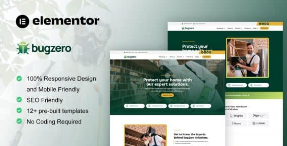 BugZero – Pest Control Service Elementor Pro Template Kit