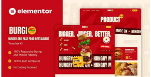 Burgio – Burger & Fast Food Restaurant Elementor Template Kit