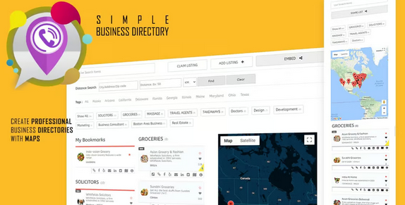 Business Directory with Maps, Store Locator