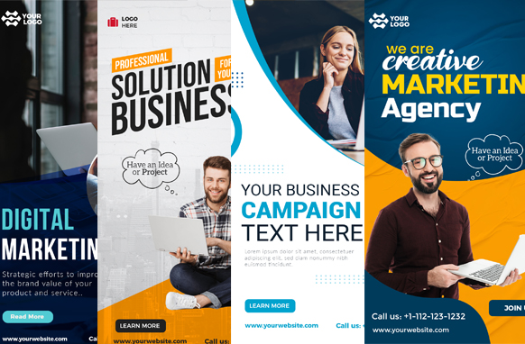 Business Vertical Ad Templates