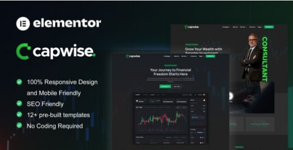 CapWise – Trading & Investment Elementor Pro Template Kit