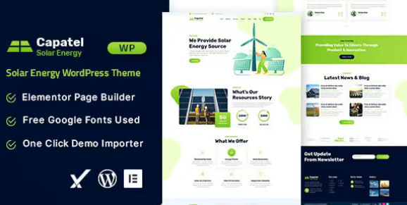 Capatel – Solar Energy WordPress Theme