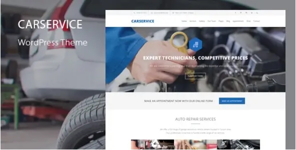 Car Service Auto Mechanic And Car Theme