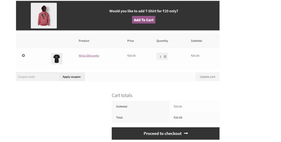 Cart Upsell for WooCommerce