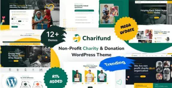 ChariFund Charity & Donation NonProfit Fundraising WordPress Theme Multipurpose