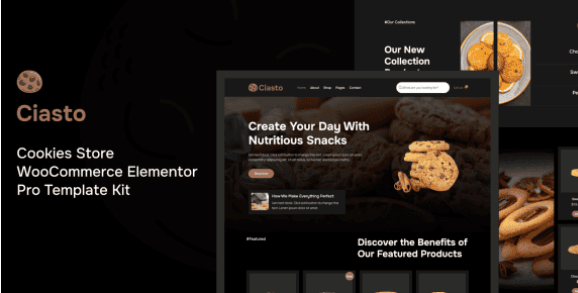Ciasto – Cookies Store WooCommerce Elementor Pro Template Kit