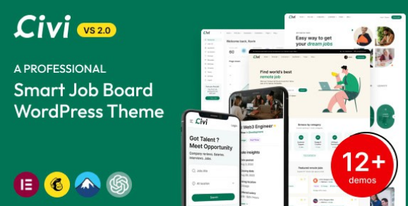 Civi Job Board WordPress Theme