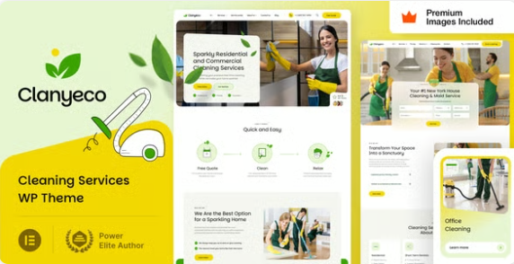 ClanyEco Cleaning Services WordPress Theme