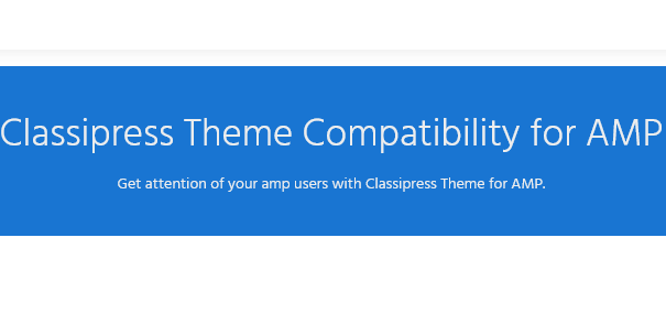 Classipress Theme Compatibility for AMP