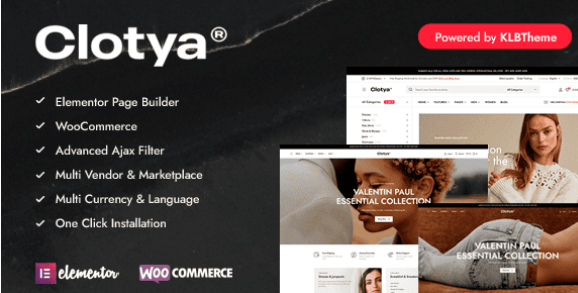 Clotya - Fashion Store eCommerce Theme