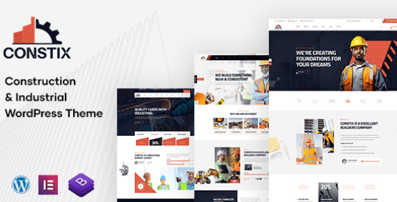 Constix Construction Factory & Industrial WordPress Theme