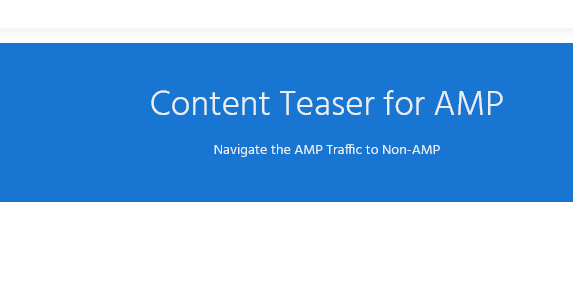 Content Teaser for AMP