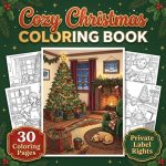 Cozy Christmas Coloring Book for Adults PLR Package