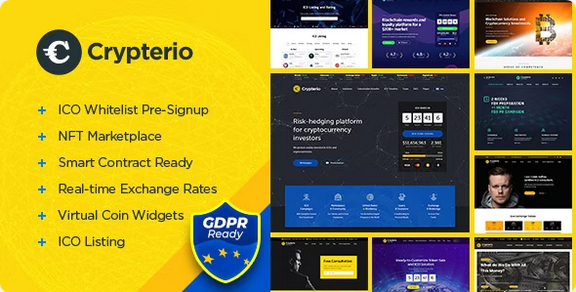 Crypterio Cryptocurrency Theme