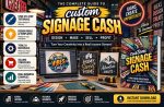 Custom Signage Cash