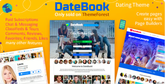DateBook Dating WordPress Theme