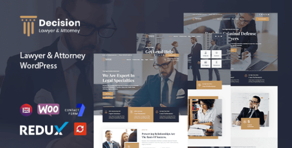 Decision Law & Lawyer WordPress Theme
