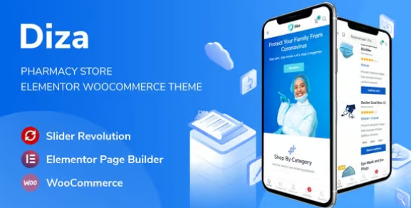 Diza - Pharmacy Store Elementor WooCommerce Theme