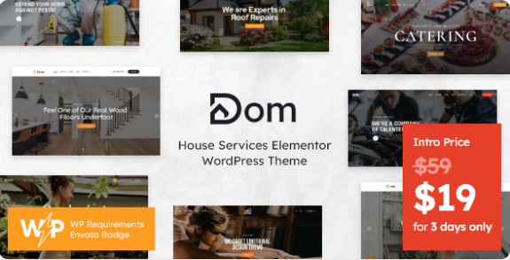 Dom House Services WordPress Theme