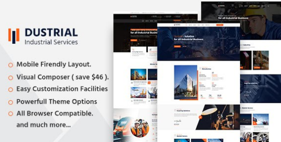 Dustrial – Factory & Industrial WordPress Theme