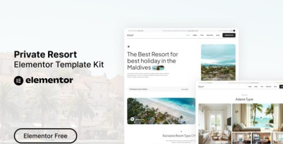 Elliad – Private Resort Elementor Template Kit