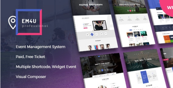 Event Management WordPress Theme for Booking Tickets - EM4U