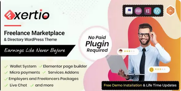 Exertio Freelance Marketplace Theme