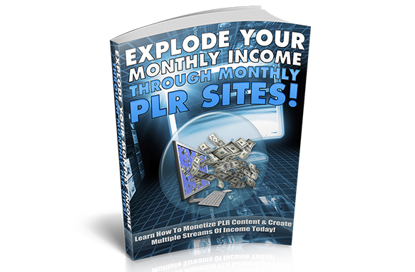 Explode Your Monthly Income Through Monthly PLR Sites
