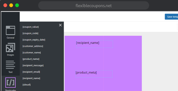 Flexible Coupons Shortcodes