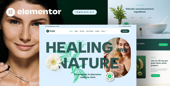 Flos – Alternative Medicine & Holistic Health Elementor Template Kit