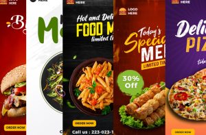 Food Vertical Ad Templates